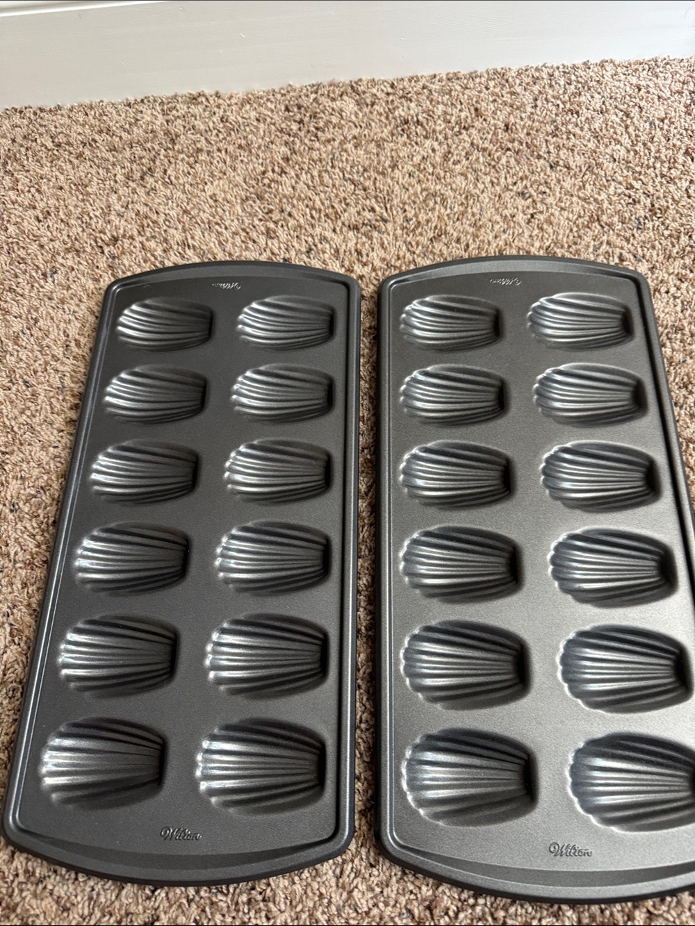 Wilton Nonstick Madeleines Baking Pan - Black (Set of 2)